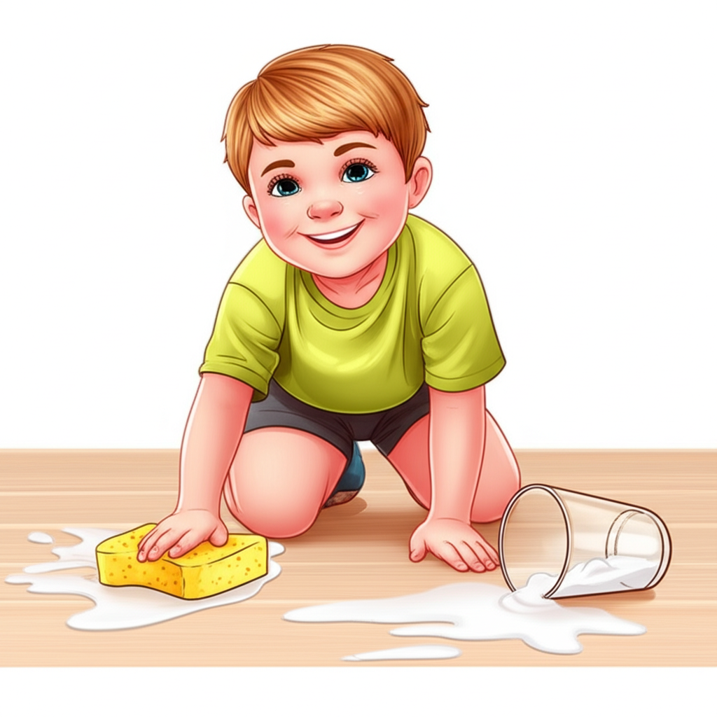 Oops I Spilled My Cup Of MILK